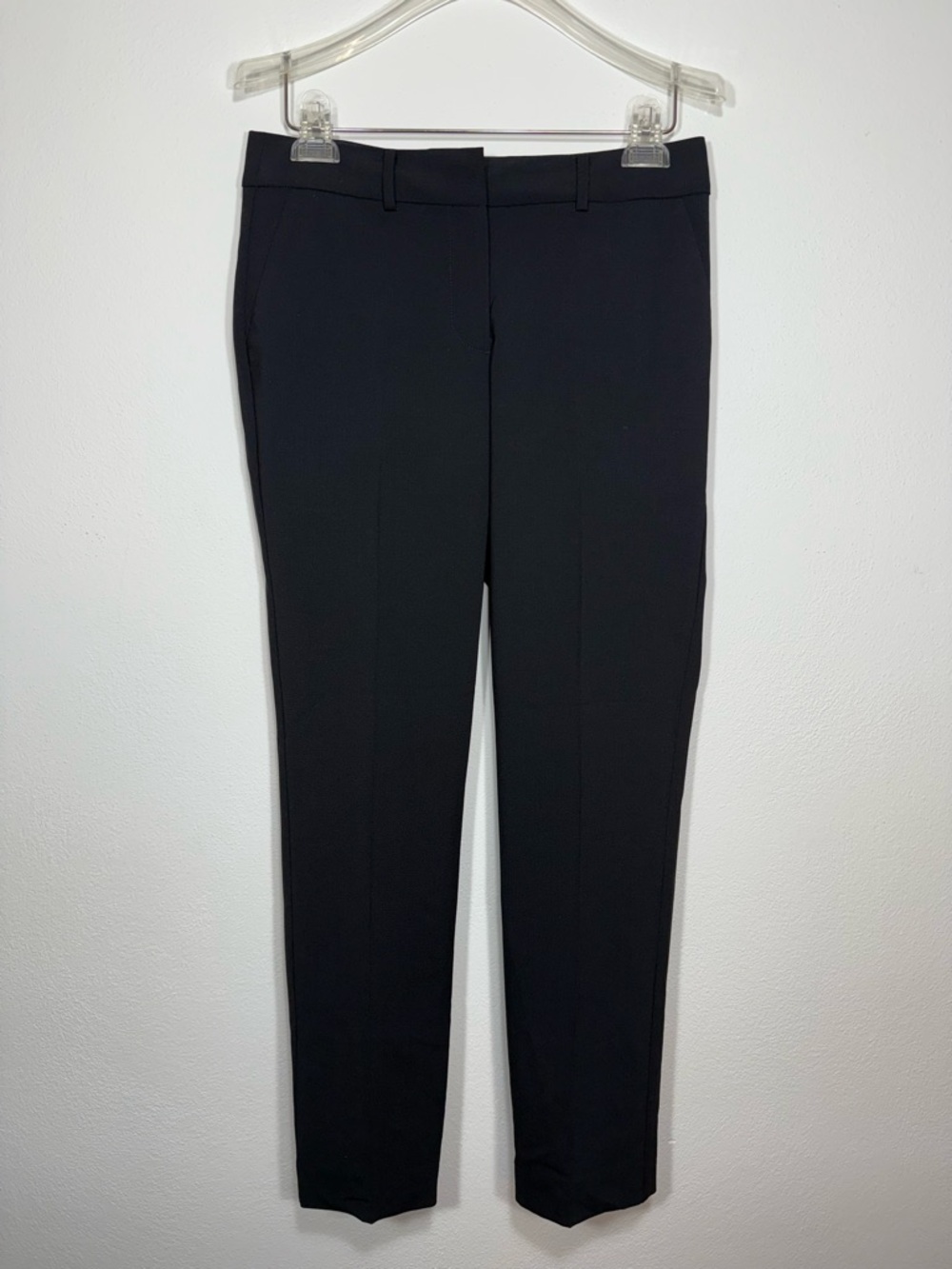 NWT Talbots Black Slim Leg Italian Woven Dress Pants Size 2P